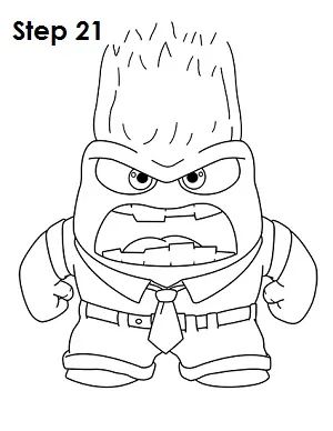 Anger Inside Out Drawing 21 Anger From Inside Out Drawing, Simple Cartoon Character Design, Anger Inside Out Drawing, Anger Draw Reference, Inside Out Drawing Sketches, Inside Out Sketch, Inside Out Drawing Easy, Anger From Inside Out, Inside Out 2 Drawing