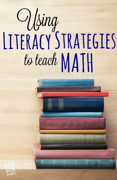 Using Literacy Strategies to Teach Math Math Coach, Literacy Coaching, Math Geek, Math Vocabulary, Math Instruction, Math Strategies, Comprehension Strategies, Math Literacy, Math Methods