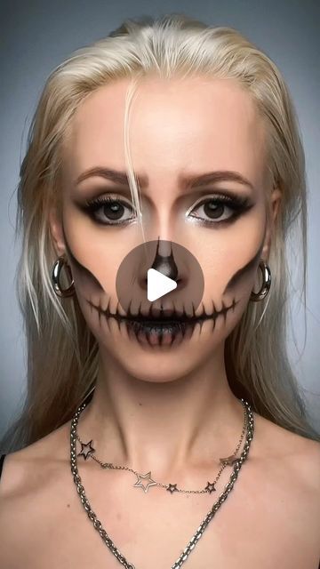 Loin Makeup Halloween, Face Makeup Halloween Easy, Halloween Looks Makeup Easy, Halloween Face Paint Ideas Easy, Kids Makeup Halloween, Couples Halloween Makeup Ideas, Halloween Costumes Face Paint, Halloween Makeup Leicht, Halloween Face Makeup Easy