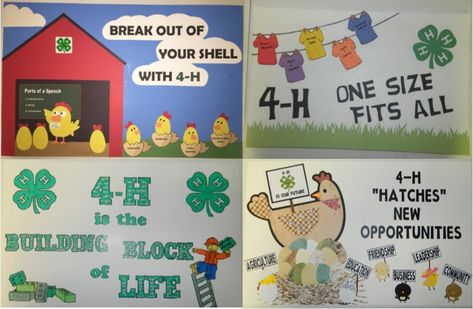 Four posters were selected as the Top 4 County Winning 4-H Posters in our January 4-H Clubs. Winning posters were from (top left) Evelyn Jones, GES 4th (top right) Corinna Cowan, CES 4th (bottom left) Dillon Richmond, NMS 6th (bottom right) Lindsey Payne, GHS 11th. 4h Recruitment Posters, County Fair Booth Ideas 4h, 4 H Dairy Poster, 4h Bulletin Board Ideas, 4h Themes Ideas, 4 H Banner Ideas, 4h Fair Booth Display Ideas, 4h Pig Poster Ideas, 4-h Bulletin Board Ideas