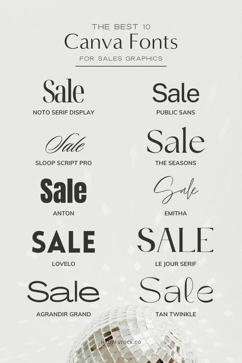 Canva Professional Fonts, Popular Fonts On Canva, Best Fonts For Instagram Posts, Canva Branding Fonts, Canva Business Fonts, Font For Clothing Brand, Professional Fonts Business, Formal Canva Fonts, Best Typography Design