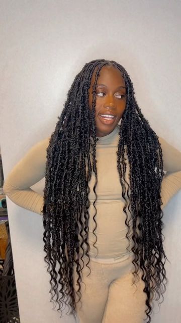 Layered Boho Locs, Textured Distressed Locs, Long Locs With Curls, Soft Locs With Curls At The End, Distressed Faux Locs With Curls, Island Locs With Curls, Goddess Soft Locs With Curls, Distressed Locs With Curls, Faux Locs With Curls At The End