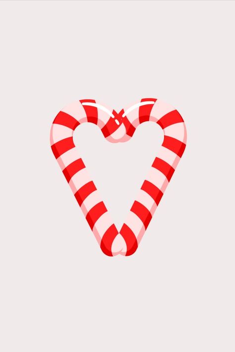 Candy Cane Iphone Wallpaper, Candy Cane Heart Wallpaper, Candy Cane Wallpaper, Candy Cane Phone Wallpaper, Christmas Minimalist Illustration, Pink Candy Cane Wallpaper, Candy Cane Illustration, Online Services, Heart Illustration