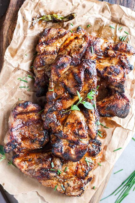 Pork Shoulder Blade Steak, Pork Steak Marinade, Pork Shoulder Steak Recipes, Shoulder Steak Recipes, Pork Shoulder Steaks, Grilled Pork Shoulder, Ranch Tacos, Grilled Pork Steaks, Pork Shoulder Steak