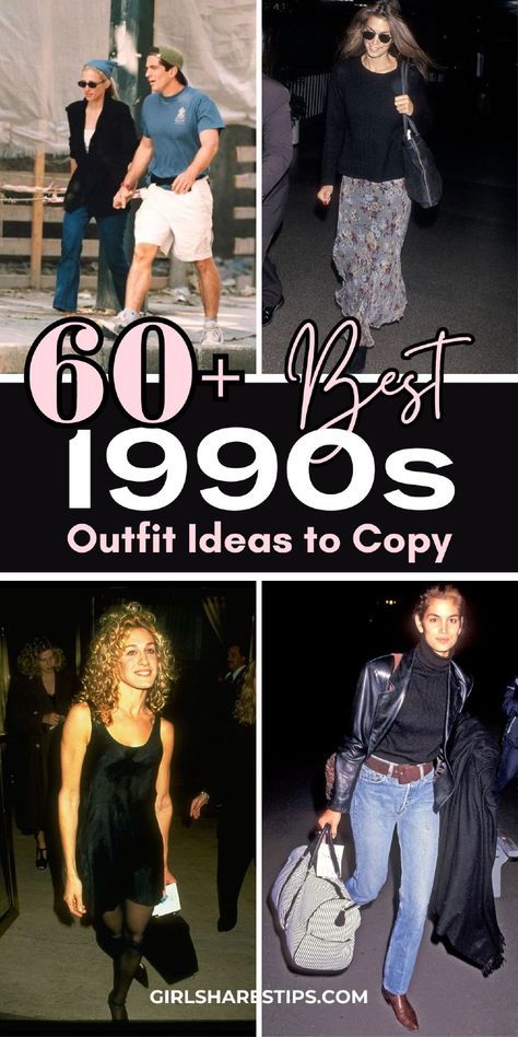 Embrace 90s fashion trends with stylish and classy outfits for women! From Halloween parties to everyday wear, our guide offers real 1990s fashion essentials. Discover retro outfits, colorful accessories, and cute vintage fashion for spring, summer, fall, and winter. Get inspo for casual, going out, elegant, and edgy looks, including 90s streetwear and Europe-inspired aesthetics. Ideal for birthdays, couples costumes, or dances, these 90s looks elevate your style. Fashion In The 90s, Vintage 90s Style, 90s Fashion Aesthetic Women, 90d Party Outfit, Outfit Retro 90s, 90s Dress Up Party, 1995 Womens Fashion, Glam 90s Fashion, Vintage Fashion 90s Street Style