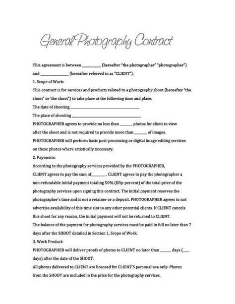 Photography Contracts Free Templates, Mini Session Contract, Wedding Photography Price Guide, Meet The Photographer Template, Photographer Contract Templates Free, Wedding Photography Questionnaire, Photography Contract Template Free, Msd Photo, Photography Paperwork