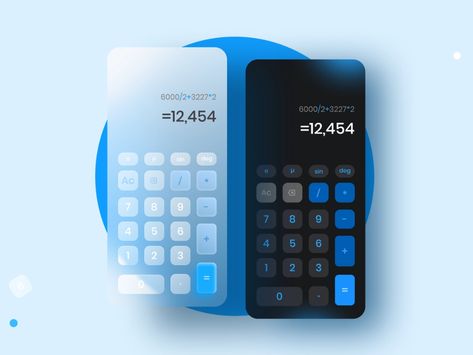 Calculator Web Design, Calculator Design Ideas, Calculator Ui Design, Button Ui Design, Glass Morphism, Iot Design, Calculator Design, Unique Website Design, Ui Ux 디자인