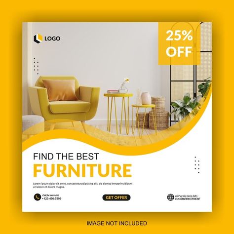 Furniture Posters Design, Poster Furniture Design, Interior Design Creative Post, Furniture Sale Poster, Vector Furniture, Furniture Poster, Quote Question, Ad Interior, Instagram Branding Design