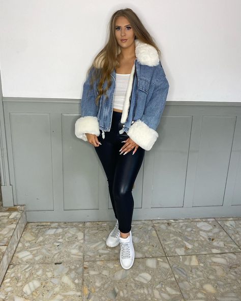 Newness 🍂 Our ‘Crystal’ oversized denim jacket with detachable fluffy and super soft faux fur lining, cuffs and neck piece. It is available in size Small/ Medium (6,8,10) or Medium/Large (12,14,16) for £75 ✨ available @ellerose.boutique on instagram or @ellerose.boutique1 on facebook #clothing #fashion #fauxfurcoat #fauxfurdenim #furjacket #leatherleggins #tiktok #smallbusiness #clothes #newideas #christmasgifts Oversized Denim Jacket, Neck Piece, Faux Fur Jacket, Faux Fur Coat, Fur Jacket, Faux Fur, Denim Jacket, Boutique, On Instagram