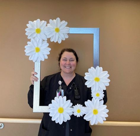 Created by Cookeville Regional Medical Center Nursing Job Fair Booth Ideas, Daisy Award Nurse Display, Daisy Award Nurse, Job Fair Booth, Daisy Award, Staff Nurse, Nurse Manager, Picture Props, 8 March