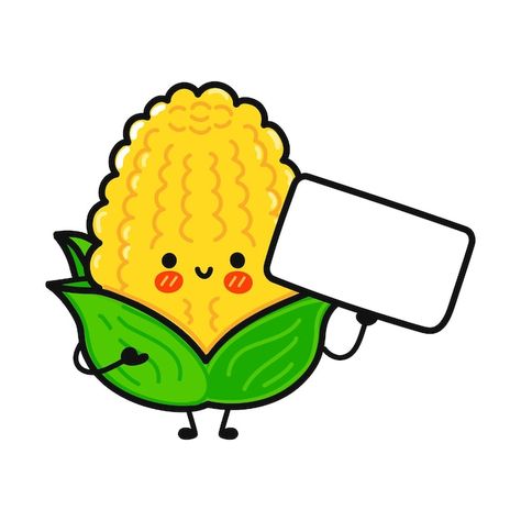 Premium Vector | Cute funny jumping corn character Retro Presentation, Corn Cartoon, Corn Vector, Corn Clipart, Mexican Clipart, Popcorn Posters, Corn Ribs, Flower Costume, Clip Art Pictures