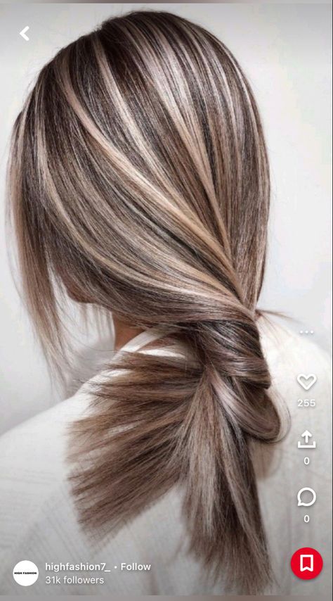 Blonde Highlights On Dark Hair, Summer Hair Highlights For Brunettes, Grey Hair Transformation, Ash Blonde Hair Colour, Highlights For Brunettes, Summer Hair Highlights, Summer Balayage, Brunette Hair With Highlights, Color For Brunettes