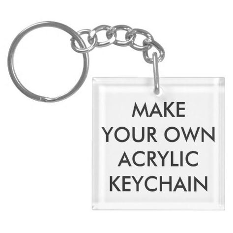 Unique Keychains, Acrylic Keychains, Custom Keychain, Design Your Own, Make Your Own, Create Your Own, Personalized Gifts, Square, Christmas Gifts