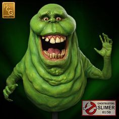 HCG Ghostbusters Slimer 001 Ghostbusters Slime, Ghostbusters 1, Slimer Ghostbusters, Ghostbusters Slimer, Ghostbusters 1984, Life Size Statues, The Real Ghostbusters, Prop Rental, Ghost Busters