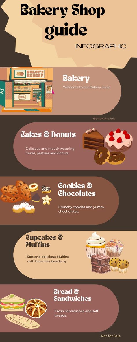 Cakes, pastry, cookies,deserts Bakery Menu Aesthetic, Bakery Infographic, Bakery Post Ideas, Bakery Menu Design Templates, Cake Infographic, Bakery Menu Design, History Of Baking, Minimal Infographic, Bakers Menu