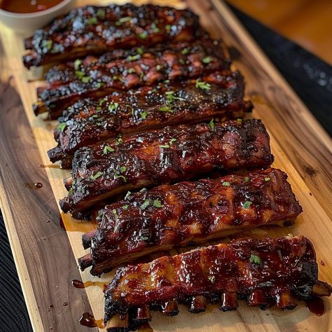 Baked BBQ Baby Back Ribs Recipe - Simply Recipes - Fewer Worries, More Delight Baby Back Ribs In Oven, Oven Baked Bbq Ribs, Back Ribs In Oven, Best Baby Back Ribs, Baked Pork Ribs, Baby Back Ribs Recipe, Baked Bbq Ribs, Barbeque Pit, Back Ribs Recipe