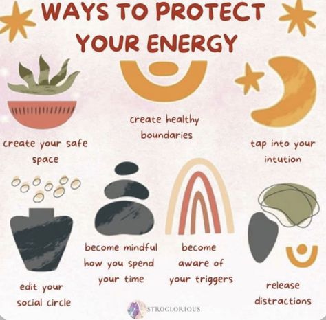 Energy , positive thinking , positivity Healing Habits, Protect Your Energy, Witch Spirituality, Spiritual Journals, Feeling Drained, Our Energy, Self Care Bullet Journal, Magical Life, The Eclipse