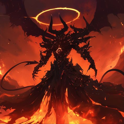 Chaos God Art, Dark Fantasy Artwork Mythology, Scp Scarlet King, Demon Form Concept Art, Fantasy God Concept Art, Fantasy Demon Art, Demon King Art, Ascended Demon, Demon Character Art