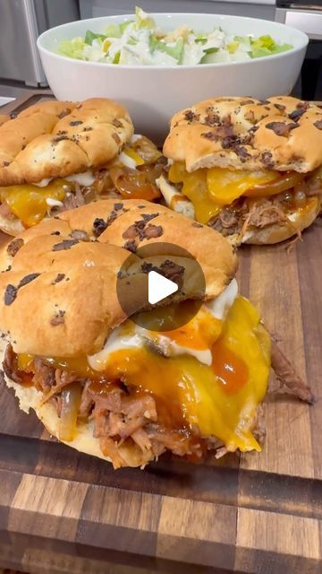 Luke Brown | #sponsored Crockpot Shredded Beef and Cheddar Sandwiches are easy to make and so good topped with Arby’s sauce! @arbys   INGREDIENTS 3 ... | Instagram Montreal Smoked Meat Recipe, Horsey Sauce, Onion Buns, Seasoning Steak, Crockpot Shredded Beef, Shredded Beef Sandwiches, Beef And Cheddar, Montreal Steak Seasoning, Luke Brown