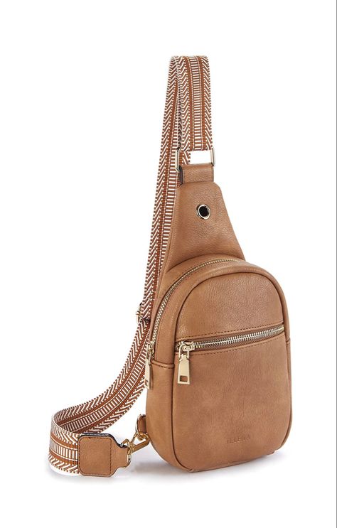 High-Quality Material - Sling bag for women made with premium faux leather and odorless, both functional and stylish. This leather sling bag allow you to carry around all your essentials hands-free while keeping your outfit look chic and well-matched. Multi-functional - Comes with 1 main zip pocket including 5 card slots and 1 inner zipper pocket. #ad #affiliatelink Small Sling Bags, Backpack Pattern Sewing, Small Sling Bag, Backpack Handbag, Backpack Pattern, Leather Sling Bag, Embroidered Leather, Travel Purse, Mocha Brown