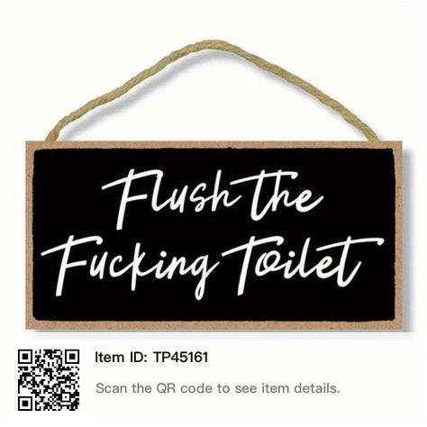 Primitive Farmhouse Bathroom, Flush The Toilet Sign, Farmhouse Bathroom Wall Decor, Outhouse Decor, Wall Decor Bathroom, Funny Bathroom Art, Funny Wall Decor, Honey Dew, Funny Decor