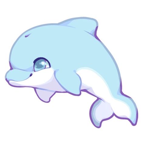 Dolphin Drawing, Cute Dolphin, Deviantart, Drawings, Blue, Art