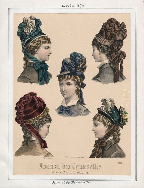 1870 Fashion, Historical Hats, Victorian Age, Victorian Accessories, 1870s Fashion, Victorian Era Fashion, Victorian Hats, 19th Century Fashion, Victorian Lady