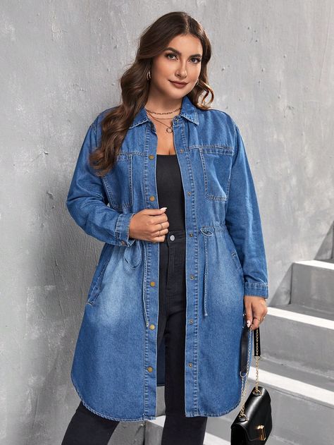 Denim coat jacket