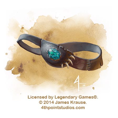 Eye Patch for Legendary Games by JamesJKrause Artifact Art, D D Items, Dnd 5e Homebrew, Pathfinder Rpg, Fantasy Props, Arte Cyberpunk, Fantasy Images, Eye Patch, Game Concept Art