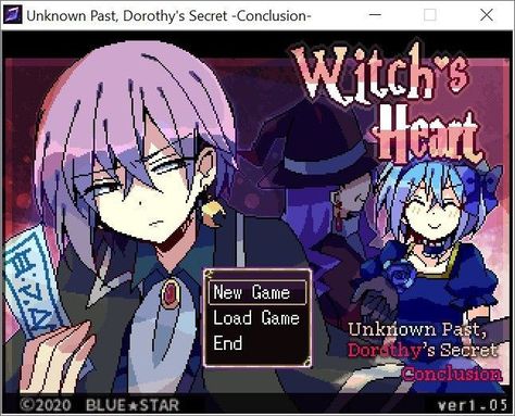 Title Screen Design, Visual Novel Title Screen, Indie Game Aesthetic, Pixel Witch, Visual Novel Game, Title Screen, Witch's Heart, Witchs Heart, Petty Revenge