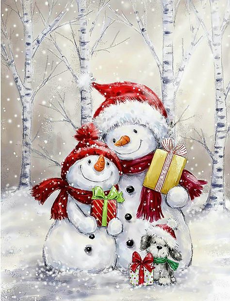 Vintage Snowman Images, Snowman Pics, Snowman Wallpaper, Snowmen Pictures, Christmas Snowmen, Christmas Artwork, Christmas Card Art, Merry Christmas Images, Snowman Painting