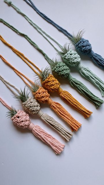 Macrame Pouch, Macrame Board, Macrame Air Plant Hanger, Macrame Gifts, Macrame Mini, Air Plant Hanger, Mini Plant, Mini Macrame, Mini Plants