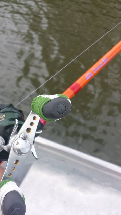 My carrot stick fishing rod with bait caster reel. I really enjoy fishing with this rod and reel! Bait Caster, Carrot Sticks, Rod And Reel, Gone Fishing, Caster, Fishing Rod, Letting Go, Places To Go, Fishing