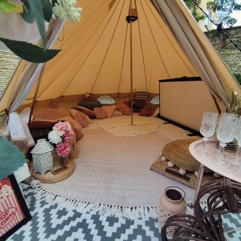 Amazing Summer Cinema Bell Tent for Vivi's Birthday! Movies and friends under the stars!!! . . . #belltentparty #belltent #sleepoverpartyfun #PartyNight #birthdayparty #birthdayideas #cinemanight Birthday Party Movie Night, Bell Tents, Pineapple Parties, Sleepover Ideas, Bell Tent, Cinema Movies, Party Tent, 13th Birthday, Night Aesthetic