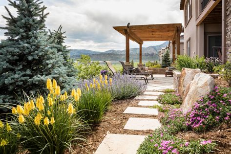 Pergola Walkway, Backyard Bedroom, Zero Scape, Colorado Backyard, Colorado Landscaping, Colorado Garden, Drought Resistant Landscaping, Water Wise Landscaping, Landscape Backyard