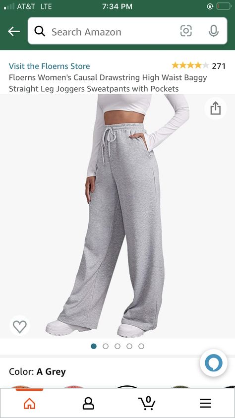 Cute Clothing Stores, Sweatpants With Pockets, Amazon Clothes, Wide Leg Sweatpants, Trendy Outfits For Teens, Cute Preppy Outfits, Cute Comfy Outfits, Simple Trendy Outfits, Cute Everyday Outfits