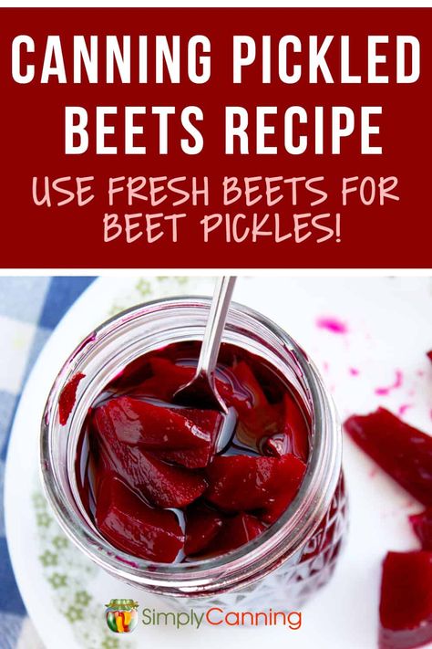 Small Batch Pickled Beets, Old Fashioned Pickled Beets Recipe, How To Peel Beets, Old Fashioned Pickled Beets, Refrigerator Pickled Beets, Pickled Items, Canned Pickled Beets, Canning Beets, High Acid Foods