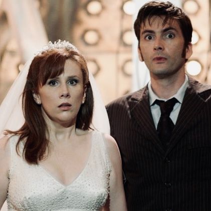 Donna Doctor Who, Doctor Who Poster, Tv Weddings, Catherine Tate, Doctor Who 10, Runaway Bride, Tv Doctors, Donna Noble, Fantasy Horror