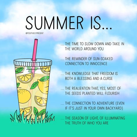 Summer is here! 😎 Swipe for more summer solstice inspiration. Ceo Of Your Life, You Are Smart, Summer Is Here, Summer Solstice, Soft Skills, Instagram Summer, Planting Seeds, A Blessing, Slow Down