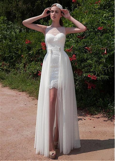 Roaring 20s Wedding Theme, Pastel Beach Wedding, Removable Skirt Wedding Dress, Wedding Dress Detachable Skirt, Short Lace Wedding Dress, Boho Wedding Dress Bohemian, Wedding Dresses Uk, Pregnant Wedding Dress, Short Wedding Dresses