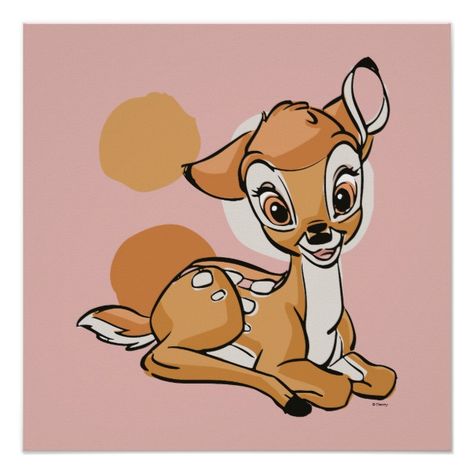 Bambi Sitting With A Smile Poster #Ad , #sponsored, #Smile, #Poster, #created, #Shop, #Bambi Smile Poster, Disney Backgrounds, Deer Cartoon, Bambi Art, Diy Paint By Numbers, Pink Hats, Bambi Disney, Mini Diy, Images Disney