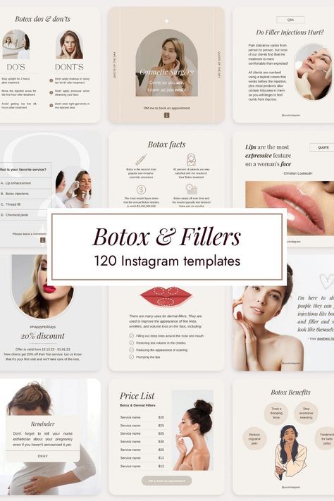 Medical Spa Social Media, Botox Posts For Instagram, Injector Quotes, Botox Quotes, Cosmetic Nurse, Filler Instagram, Botox And Fillers, Aesthetic Nurse, Instagram Story Ads