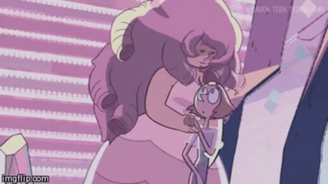 Pearl and Rose Fusion Dance | Steven Universe | Know Your Meme Rose Quartz Steven, Rose Quartz Steven Universe, Perla Steven Universe, Pink Diamond Steven Universe, Greg Universe, Pearl Steven Universe, Universe Images, Pearl Steven, Rainbow Quartz