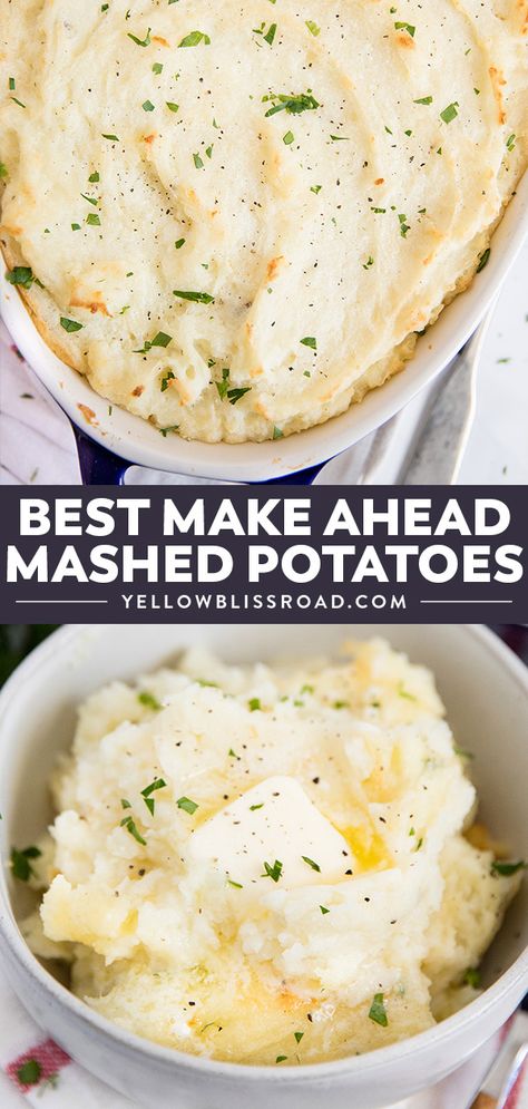 Bunko Party, Best Mashed Potatoes Ever, Yummy Potatoes, Mashed Potatoes Thanksgiving, Make Ahead Mashed Potatoes, Potatoe Recipes, Fluffy Mashed Potatoes, Christmas Side, Christmas Sides