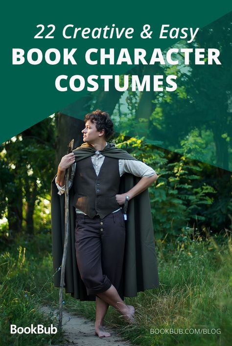 Check out this list for your perfect Halloween costume — based off of a literary character! From Frodo to Katniss, you'll find a creative costume on this list. Frodo Costume Diy, Outfits Inspired By Book Characters, Literary Character Costumes For Teachers, Cosplay Book Characters, Book Cosplay Character Costumes, Outfits Inspired By Books, Halloween Book Costumes, Literary Characters Costumes, Booktok Costumes