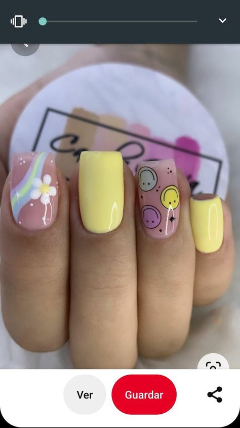 Long Nails For Kids, Summer Nails Art, Summer Nails 2023, Beauty Hacks Nails, Hello Nails, Work Nails, Simple Acrylic Nails, Nails For Kids, Nails 2023