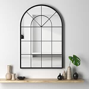 Classic Window, Entryway Bathroom, Decoration For Living Room, Arched Windows, Metal Mirror, Wall Mounted Mirror, Room Type, Wall Mirror, Glass Mirror