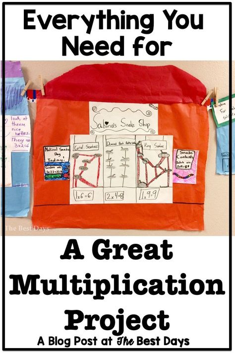 Teachers, are you wondering what you need for a great Project Based Learning activity for multiplication? In this blog post you will discover ideas for creating a great project that both your students will LOVE! This blog posts provides guidelines for students to prove their mastery of multiplication strategies. Check out sample projects too!  What a great way for 3rd graders to prove their knowledge of multiplication through strategies! #multiplicationstrategeis #multiplicationprojects Ways To Show Multiplication, Multiplication Masters Bulletin Board, Multiplication Models Anchor Chart, Multiplication Facts Bulletin Board, Multiplication Mastery Display, Multiplication Strategies, Student Skills, Teaching Multiplication, Math Graphic Organizers