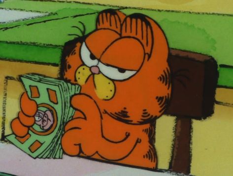 Cartoon Icons Aesthetic, Pfp Boy, Fat Orange Cat, Garfield Pictures, Garfield Images, Garfield The Cat, Collage Project, Funny Orange, Cartoon Pfp