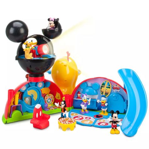 Disney Mickey Mouse Clubhouse Deluxe Playset $41.98 (30% off) @ shopDisney Disney Stores, Disney Junior Mickey Mouse, Mickey Mouse Toys, Disney Mickey Mouse Clubhouse, Disney Animators Collection, Minnie Bow, Mouse Toy, Disney Sketches, Mickey Mouse Birthday